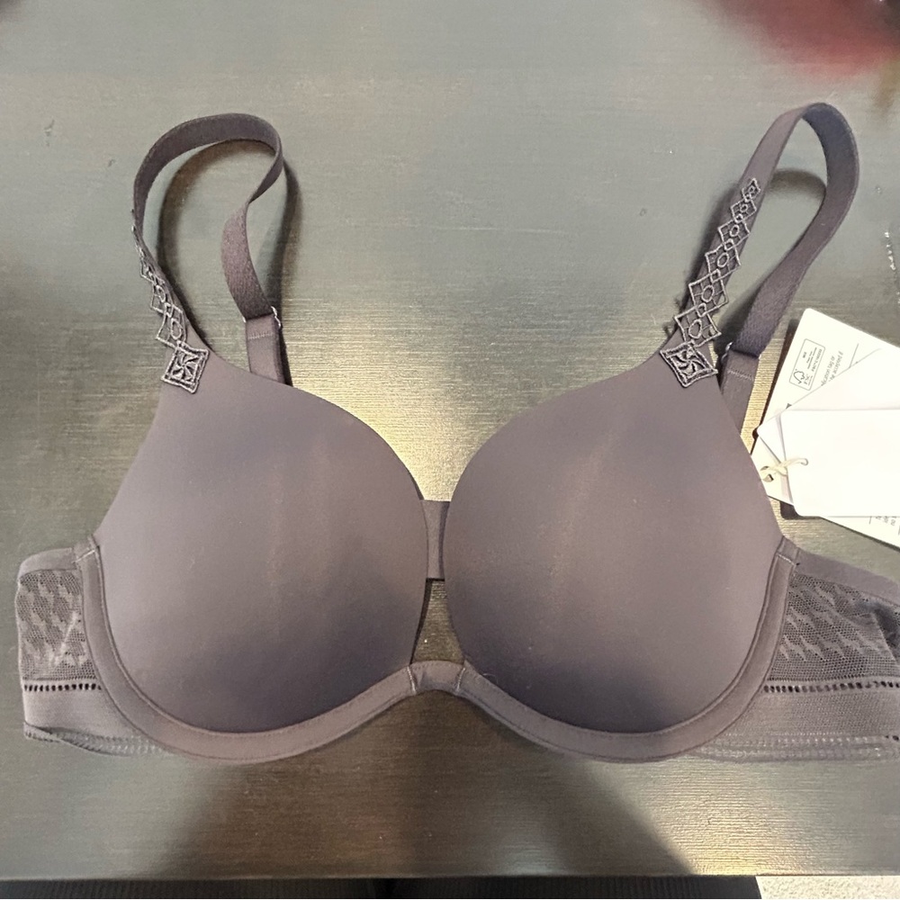 Simone Perele Charcoal Grey Underwire Padded Bra